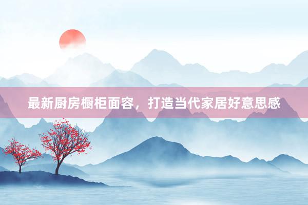 最新厨房橱柜面容，打造当代家居好意思感